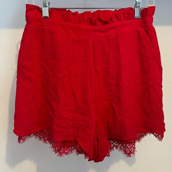 JACK by BB Dakota  Senorita Paper Bag Short in Hibiscus  New no tag - Picture 2 of 7